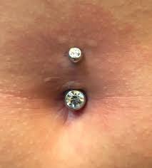 Fresh Navel Piercing With A Titanium Cz Navel Bar From Invictus Bodyjewelry By Me 920tattoocompan Bellybutton Piercings Navel Piercing Belly Button Piercing