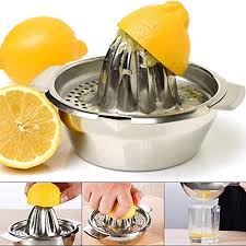 A manual or electrical device used for rendering the juice of fruits or vegetables. Home Furniture Diy Lemon Lime Squeezer Juicer Stainless Steel Juicer Manual Hand Press Fruit Silver Cookware Dining Bar