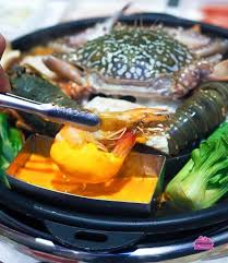 14 mookata thai korean bbq grill steak black cover aluminium electric set pan. Thai Bbq Steamboat Buffet Picture Of Aroy Mak Mookata Singapore Tripadvisor