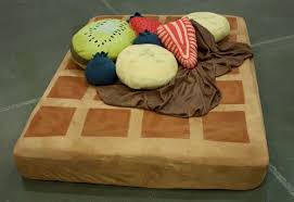 Waffle The 17 Coolest Bean Bag Chairs Of All Time Waffles Food Pillows Sheets