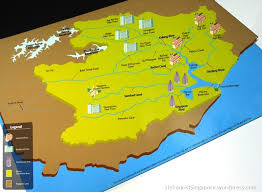 They are maps of theoretical floods, not maps of flooding forecast for an approaching storm. Water Untourist Singapore