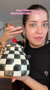 How I clean my MacKenzie-Childs teapot #MacKenzieChilds #cleaning  #cleaningtips