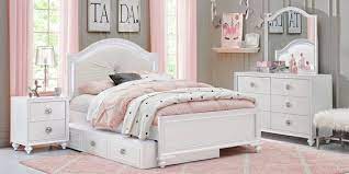 Kids Evangeline White 5 Pc Full Lighted Upholstered Bedroom