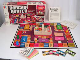 Lovely clear picture with great sound. Vtg Bargain Hunter Board Game Milton Bradley Complete 1981 Bargain Hunter Board Games 70s Board Games