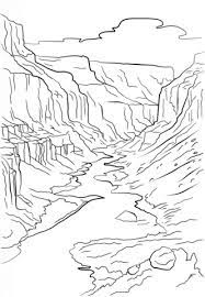 Grand canyon coloring page from mountains category. Pin On Plates