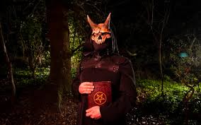 Young sacrifice belief in God on altar of Satanism