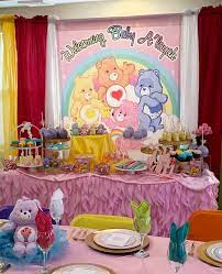 Care Bears Pink Backdrop Personalized For Birthdays Or Baby Shower Designed Printed Shipped In 2022 Bear Baby Shower Theme Care Bears Birthday Party Baby Bear Baby Shower