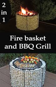 After Your Bbq You Can Transform This Gabion Grill Into A Cozy Fire Basket Feuerkorb Feuerstelle Garten Whirlpool Garten