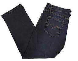 Urban Star Mens Relaxed Fit Straight Leg Jeans Black Blue