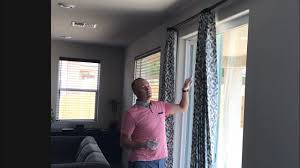 Use a curtain rod that is long enough to extend beyond your sliding door. New Option For Curtain On Sliding Door Youtube