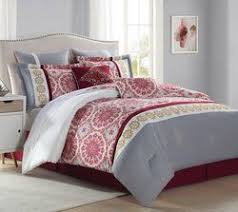 8 Piece Alanis Burgundy Gray Comforter Set Comforter Sets Grey Comforter Sets Grey Comforter
