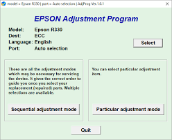 Speed up your pc by fixing driver error. Epson R330 Resetter Or R330 Adjustment Program Baromishal