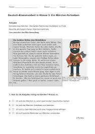 Klassenarbeit Marchen Fortsetzen Klasse 5 Unterrichtsmaterial Im Fach Deutsch In 2020 Klassenarbeiten Deutsch Unterricht Erste Klasse