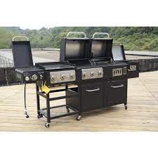 Outdoor Gourmet Pro Triton Supreme 7 Burner Propane And Charcoal Grill Griddle And Smoker Combo Charcoal Grill Grilling Backyard Patio