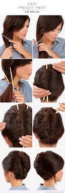 french twist with chop sticks tutorial hair styles long hair styles twist hairstyles