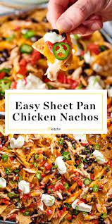 These Cheesy Chicken Nachos Will Make You A Dinner Hero Recipe Chicken Nachos Easy Chicken Nachos Recipe Easy Chicken Nachos