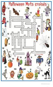 Jeux en ligne gratuit pour petits et grands ! Halloween Mots Croises Francais Fle Fiches Pedagogiques