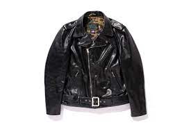 A Bathing Ape X Schott Nyc One Star Riders Jacket Riders Jacket A Bathing Ape Leather Jacket Style