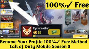 Hello, friends in this video we try to find is it possible or not to change the clan name,for this we also contact activion support how to change clan name i. How To Change Your Name In Call Of Duty Mobile For Free Without Rename Card Season 3 Youtube