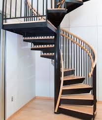 Spiral stairs boast the unmistakable design of having treads wind around a central pole, and typically have a handrail on the outer side only. Spiral Stair Options Differences Purchasing Salter Spiral Stair
