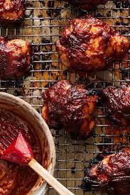 Roasted Chicken Thighs With Peanut Butter Barbecue Sauce Recipe Nyt Cooking Roasted Chicken Thighs Barbecue Sauce Easy Peanut Chicken