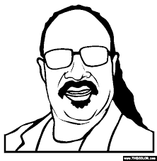 Stevie Wonder Coloring Page Online Coloring Black History Month Art Black History Black History Month Preschool