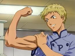 Kawachi Kyousuke From Yakitate Japan Showing Off His Solar Gauntlets Animated Movies Anime Characters Animation