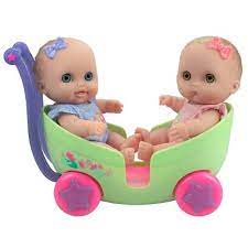 Parents voted these high chairs the best of 2021. Jc Toys Lil Cutesies Twins 8 5 All Vinyl Baby Doll With Stroller Target