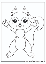 Squirrel coloring pages for kids. Printable Squirrels Coloring Pages Updated 2021