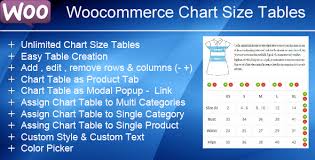 Woocommerce Product Chart Sizes Table Documentation Gema75