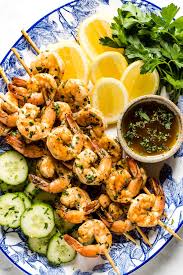 Make sure to leave i'll have to share the link to your recipe with my mom since she loves seafood, especially shrimp. Grilled Shrimp Skewers With Garlic Best Marinade Foolproof Living