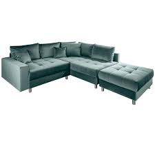 Das sofa ist rücken echt bezogen und kann somit auch frei in den raum gestellt werden. Design Wohnlandschaft Kent 220cm Petrol Samt Kaufland De