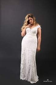 Stunning Adel Plus Size Wedding Gown Super Flattering Lace Pattern And Feminine Off Sho Plus Size Wedding Gowns Wedding Dress Long Sleeve Modest Wedding Gowns