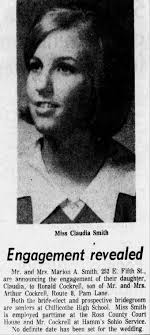 Engagement announcement for Claudia Smith & Ronald Cockrell