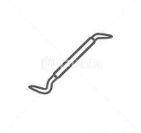 Crowbar isolated wrecking bar monochrome... - Stock ...