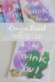 Get ahead this holiday season with our printable thank you cards for the kids. Handmade Thank You Cards Wax Resist Happy Hooligans