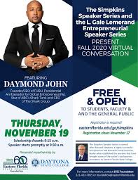 Daymond john is an american businessman, investor, television personality, author, and motivational speaker. Shark Tank Star Daymond John To Speak During Eastern Florida State Virtual Conversation Nov 19