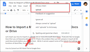 How To Check Spelling And Grammar Tool In Google Docs