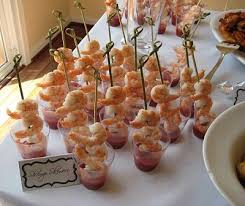 For All Things Creative All White Bridal Shower Cocktail Appetizers Wedding Appetizers Shrimp Cocktail