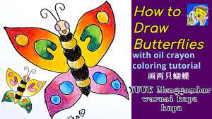 Contoh hasil mewarnai gambar bunga. Contoh Gambar Cara Mewarnai Kupu Kupu Dengan Crayon Kataucap