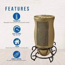 It provides warmth and features a stylish look that adds a touch of charm to your decor. Amazon Com Lasko Designer Series Ceramic Space Heater Features Oscillation Remote And Built In Timer Beige Home Kitchen