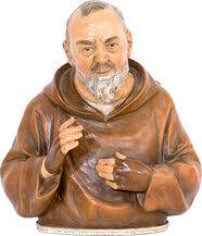 Första gången för 30 år sedan. Padre Pio Geschnitzte Holzfigur Ab 25