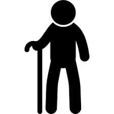 Old Man From Frontal View With A Cane Free Vector Icons Designed By Freepik Free Icons Emoji Photo Vector Icon Design