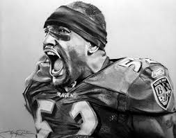Baltimore Ravens Black And White Ray Lewis Black And White Ravens Charcoal Drawing Futbol Americano Americana Futbol