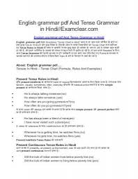 English Grammar Pdf And Tense Grammar In Hindi
