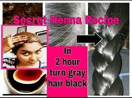 In 2 Hour Turn Gray White Hair Brown Black 100 Natural Secret Henna Recipe Youtube Grey White Hair Henna Recipe Black And Grey Hair