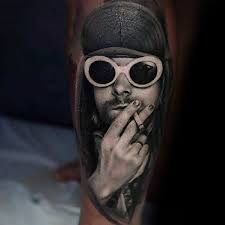 60 Nirvana Tattoo Designs Fur Manner Rock Band Ink Ideen Mann Stil Tattoo In 2020 Kurt Cobain Tattoo Nirvana Tattoo Tattoos