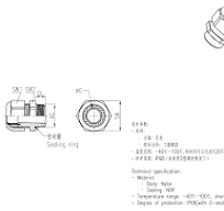 WAIN Cable Connectors/WNAP(Plastic cable gland)