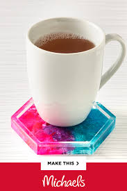 Pink And Teal Uv Resin Coaster In 2020 Diy Resin Crafts Resin Diy Fun Diy Crafts