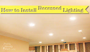 The shade screws directly into the ceiling, lending the look. How To Install Recessed Lights Pretty Handy Girl
